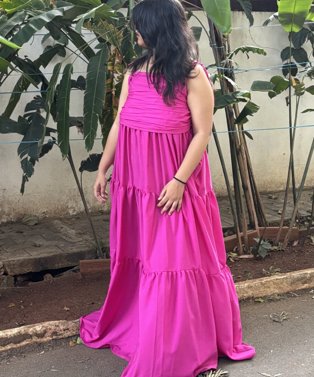 Fuchsia Breeze Tiered Maxi - Image 3