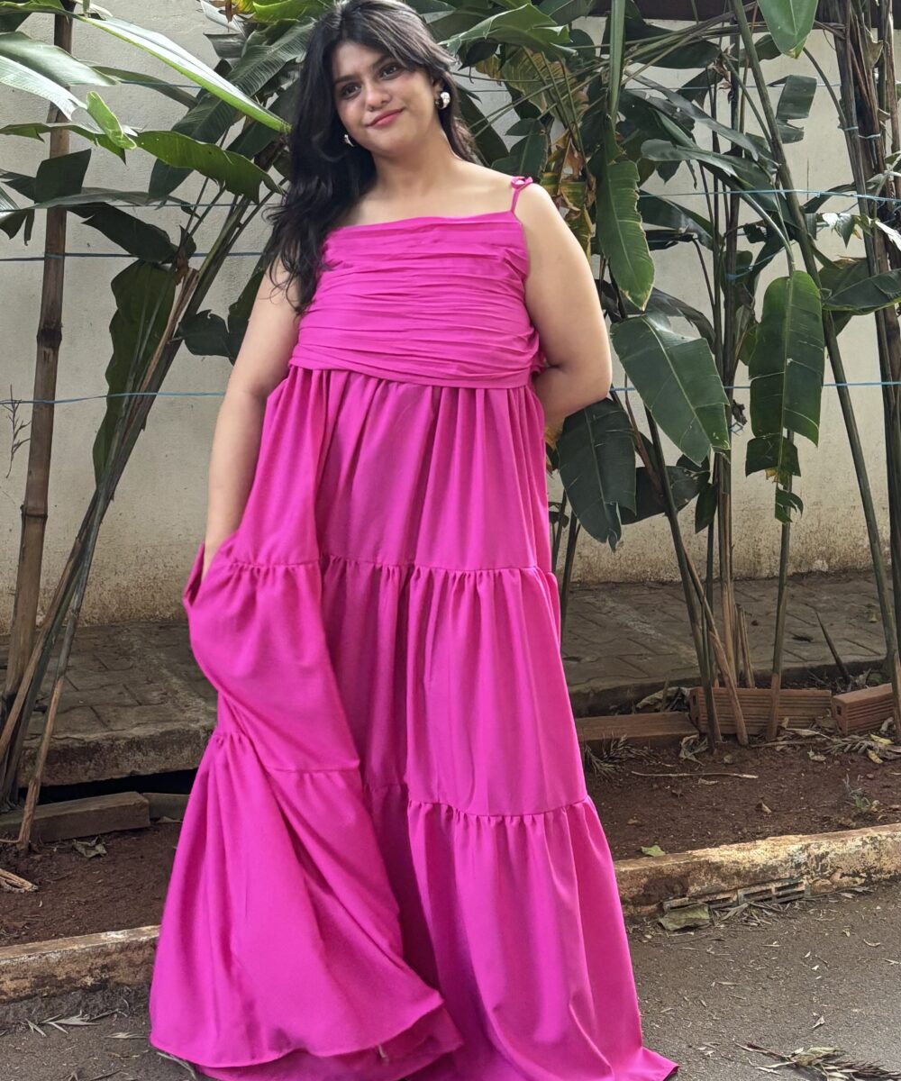 Fuchsia Breeze Tiered Maxi - Image 2